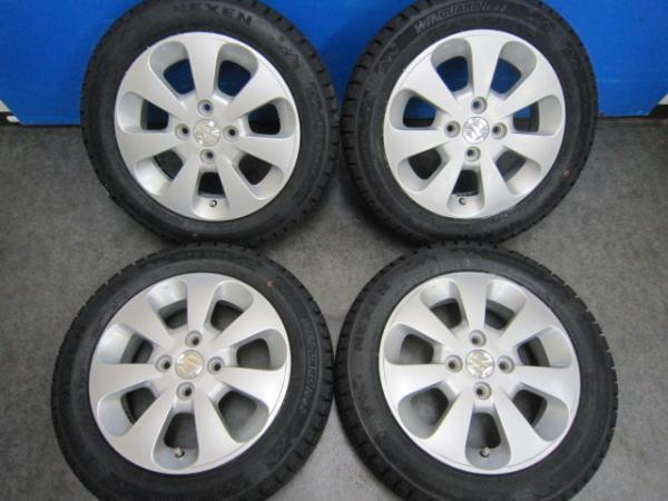 楽天市場】155/65r14 スタッドレス 中古 ホイールセット（スタッドレス