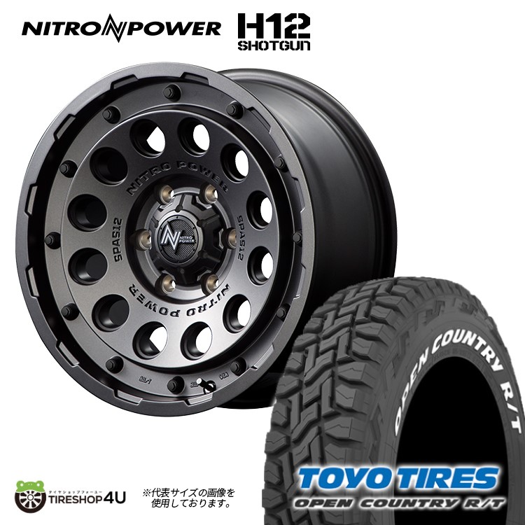 楽天市場】NITRO POWER H12 SHOTGUN 16X6.5J 6/139.7 +38 バレル