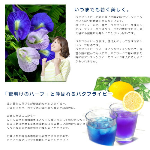 楽天市場】バタフライピー 1g×20包 ティーバックButterfly pea ハーブ