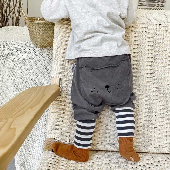 楽天市場】くまちゃんパンツ ズボン パンツ ロングパンツ 長ズボン 9分