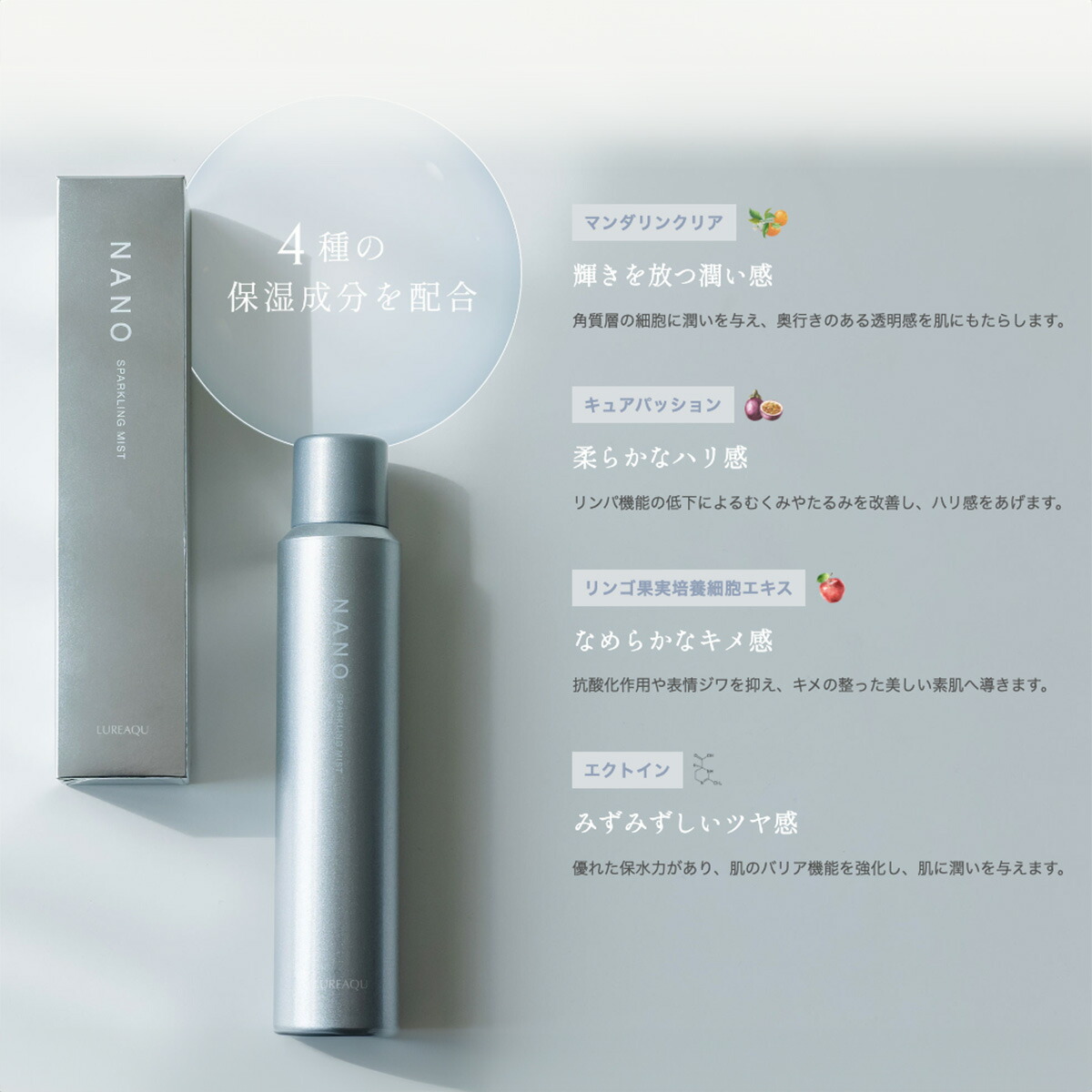 楽天市場】LUREAQU ルリーク NANO スパークリング ミスト 150ml