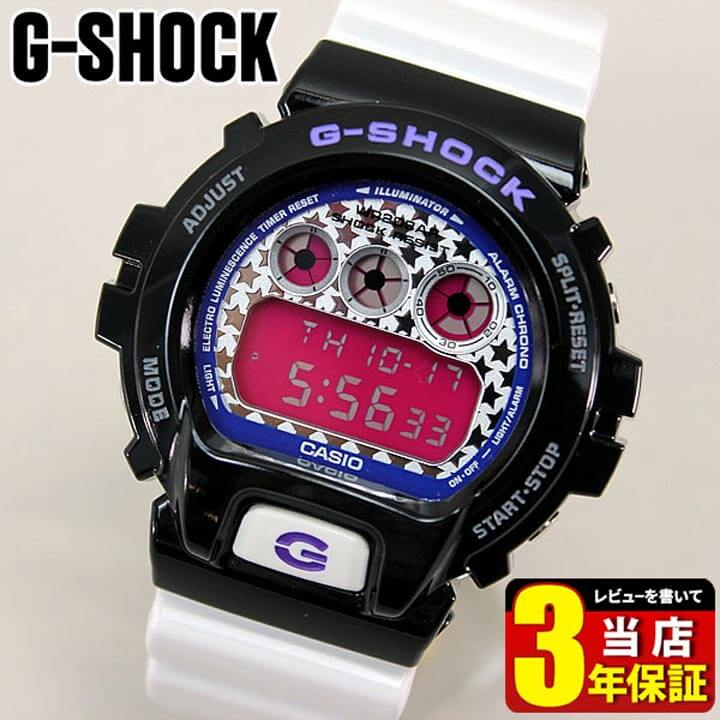 美品】G-SHOCK DW6900 ホワイト×ブラック×パープル 楽天市場】CASIO