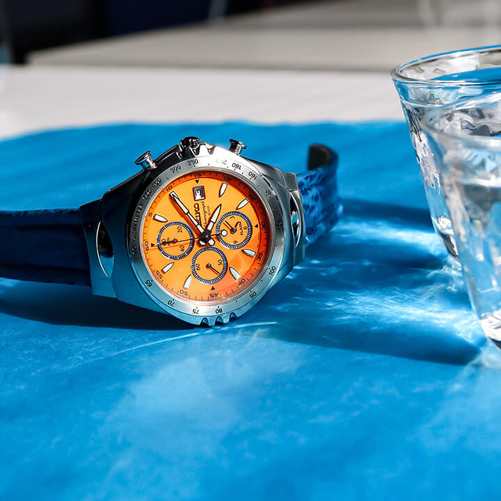 セイコー ジウジアーロ マッキナ・スポルティバ オレンジ アナデジ