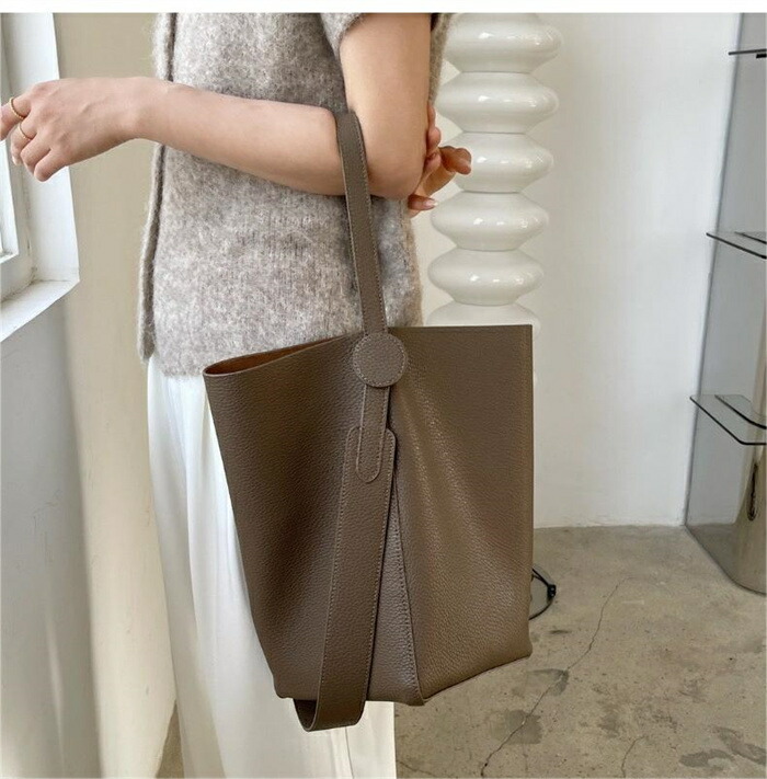 楽天市場】本革 バケツバッグ トートバッグ レディース バッグイン