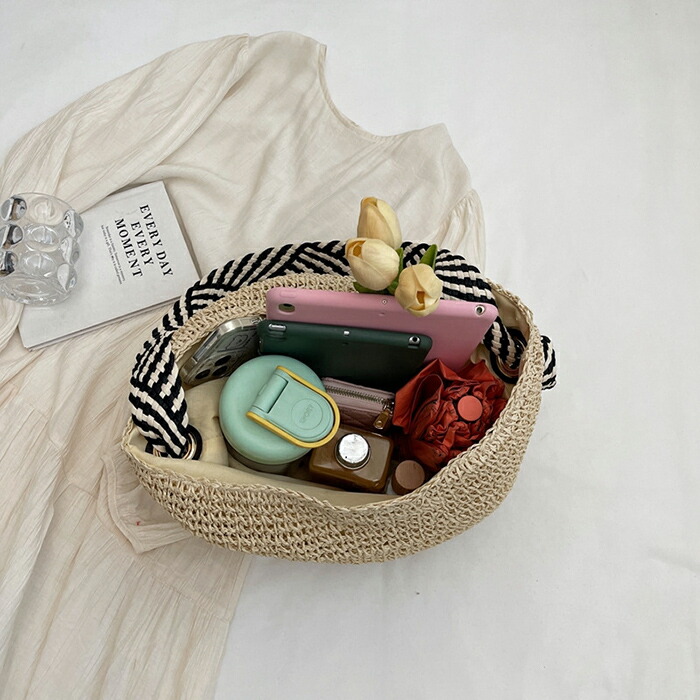 楽天市場】大きめ かごバッグ トートバッグ レディース かご