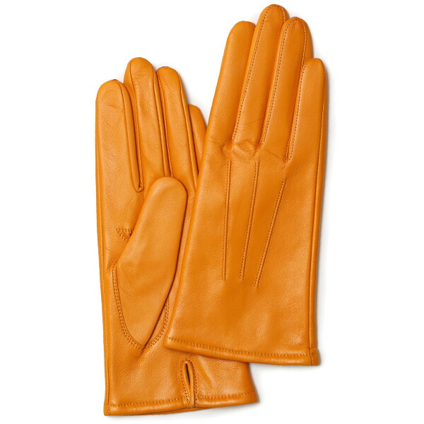 楽天市場】KURODA(クロダ) 革手袋 レディース カシミヤ裏地 オレンジ