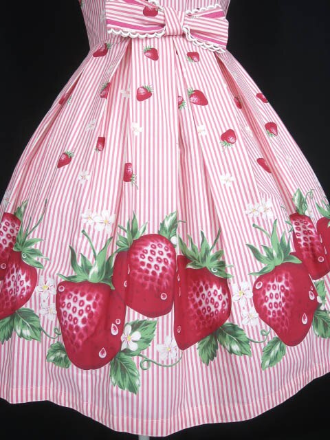 楽天市場】Emily Temple cute / ストライプイチゴプリントノースリーブ