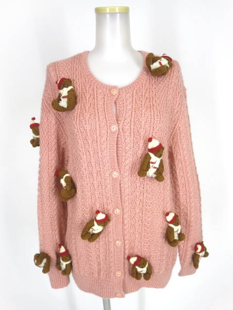 楽天市場】【中古】 PINK HOUSE / クマ ぬいぐるみモチーフ付きニット