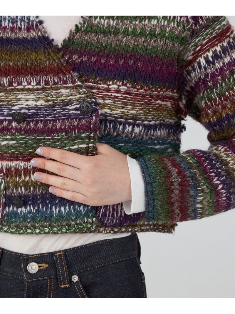 楽天市場】【SALE／40%OFF】ニットボンディング クロップドジャケット