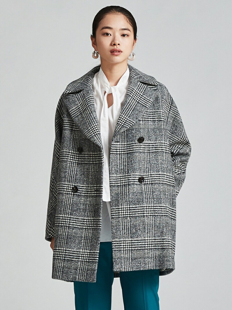 楽天市場】【SALE／40%OFF】ブロークングレンチェック ダブルブレスト