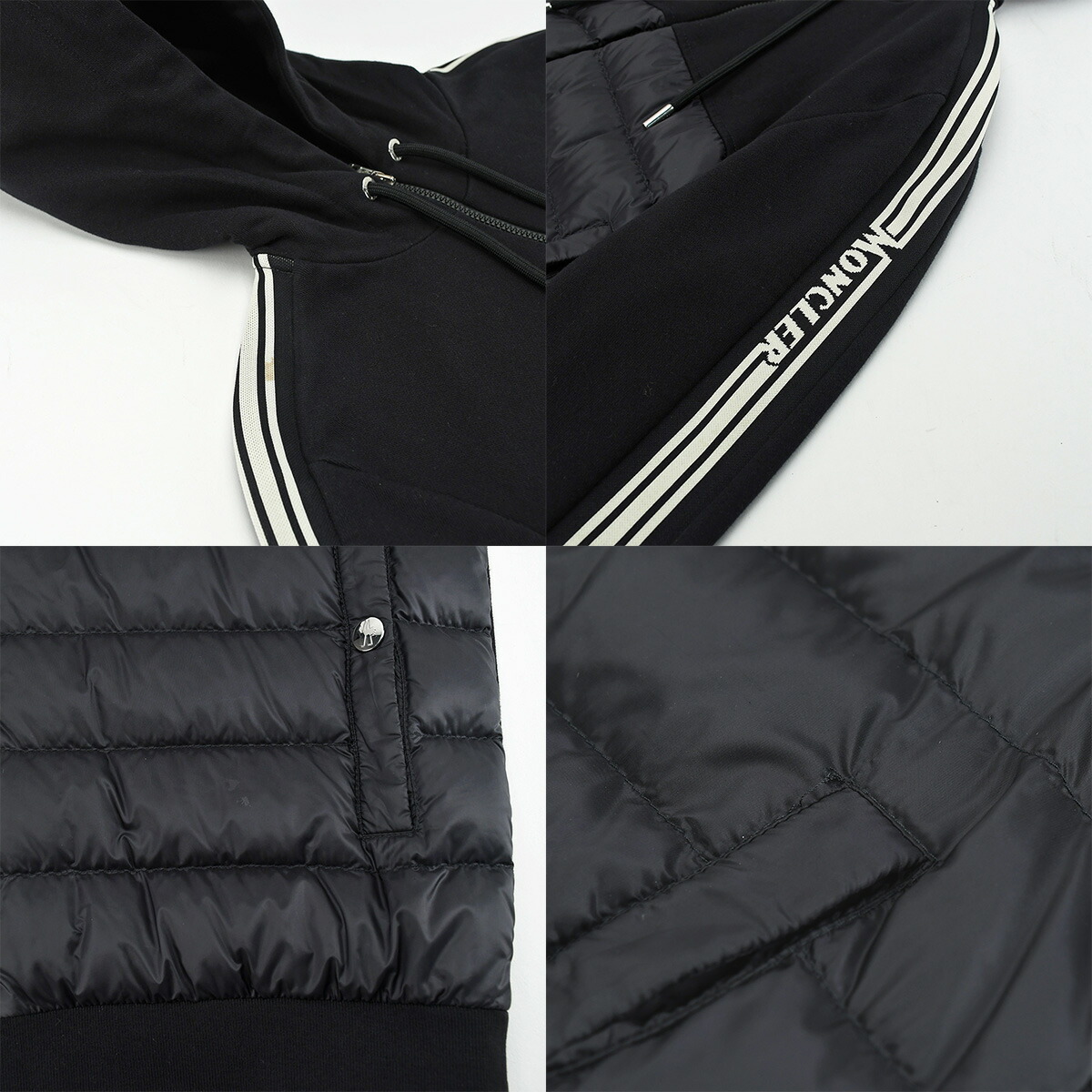 楽天市場】モンクレール MONCLER スウェット 切替 ダウンジャケット