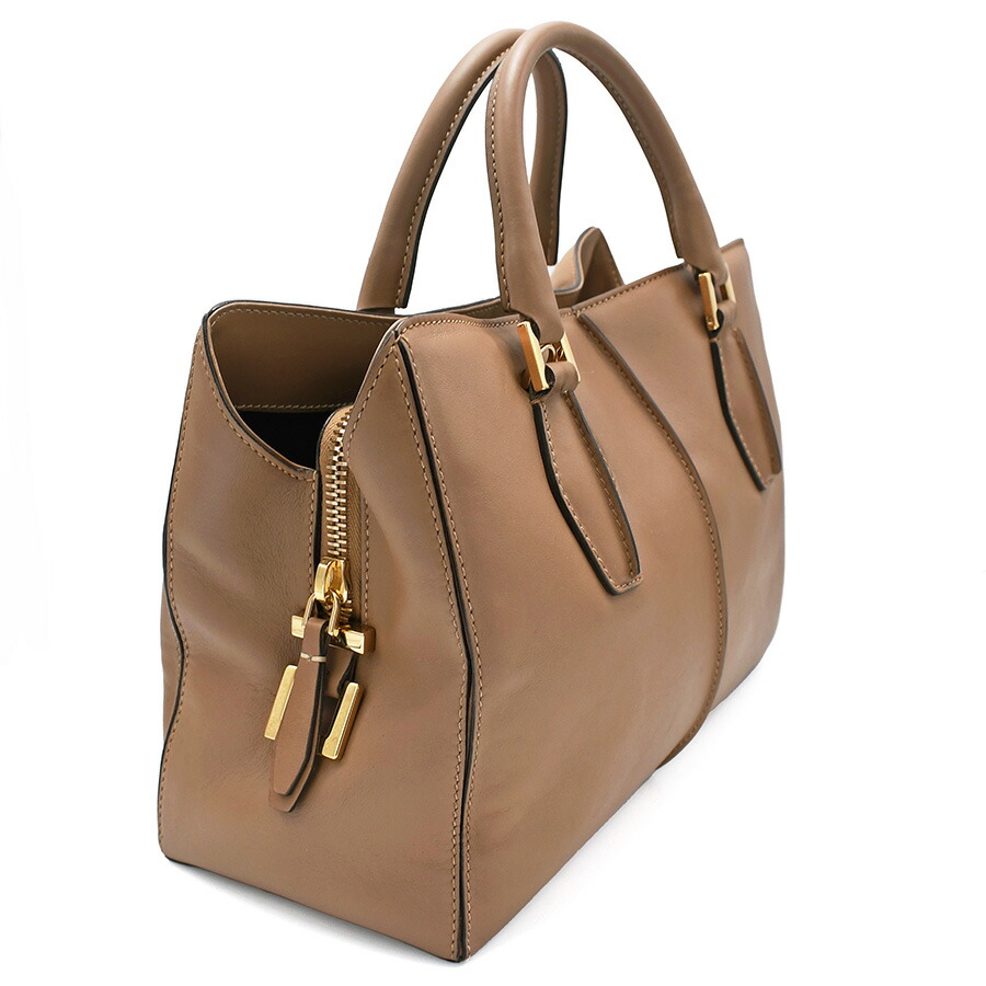 楽天市場】トッズ TOD'S Dキューブ 2wayハンドバッグ レザー ブラウン