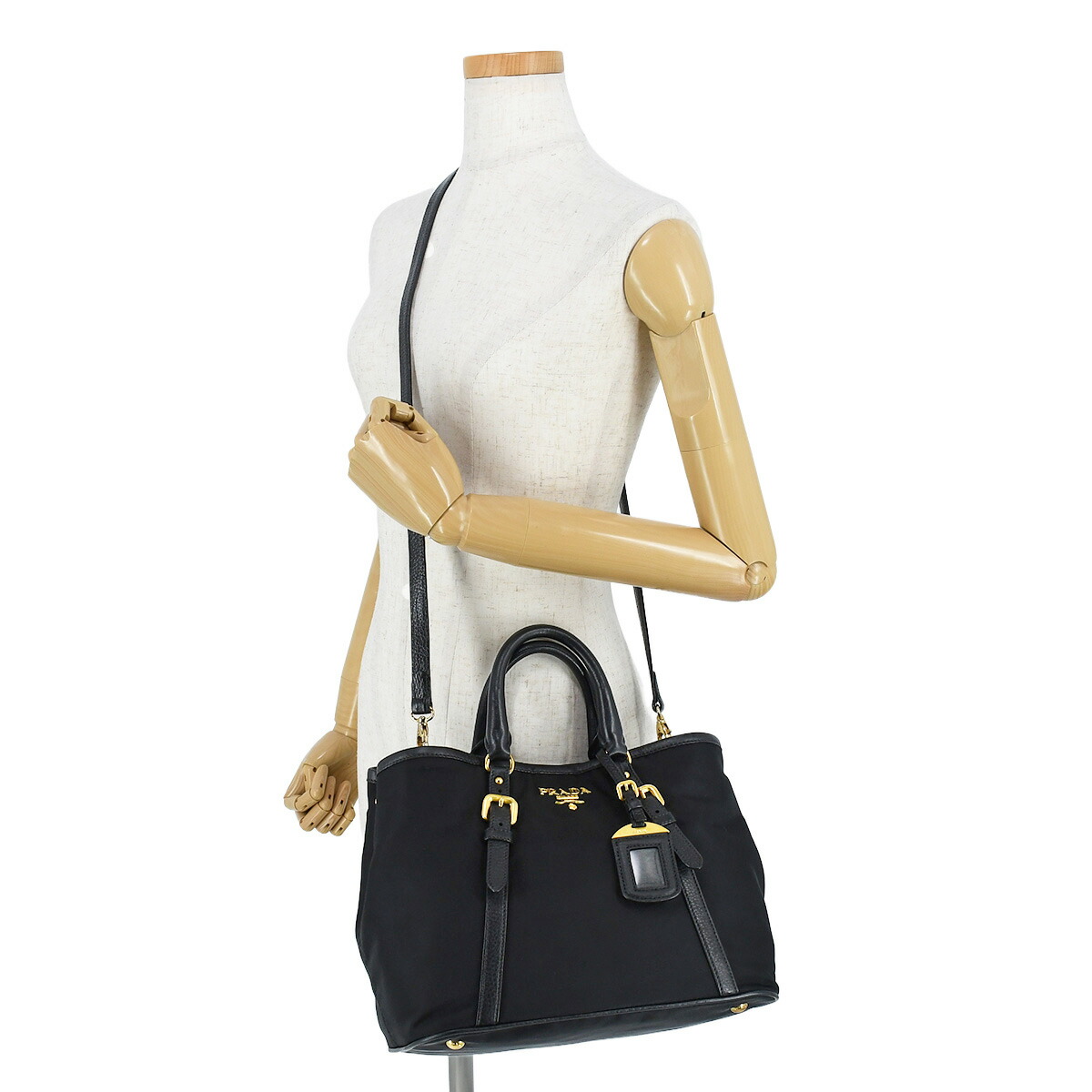 楽天市場】プラダ PRADA 2way トートバッグ ショルダーバッグ ロゴ金具