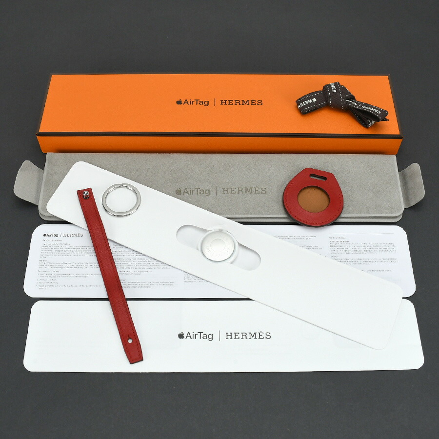 楽天市場】新品同様 エルメス HERMES Apple AirTag Hermes エアタグ