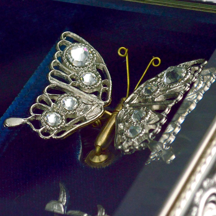 楽天市場】【アンチモニー蝶々BOXオルゴール】星に願いを パッヘルベル