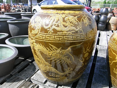 楽天市場】中国壷 大 大きい壺 シック 傘立て 飾り インテリア 壺