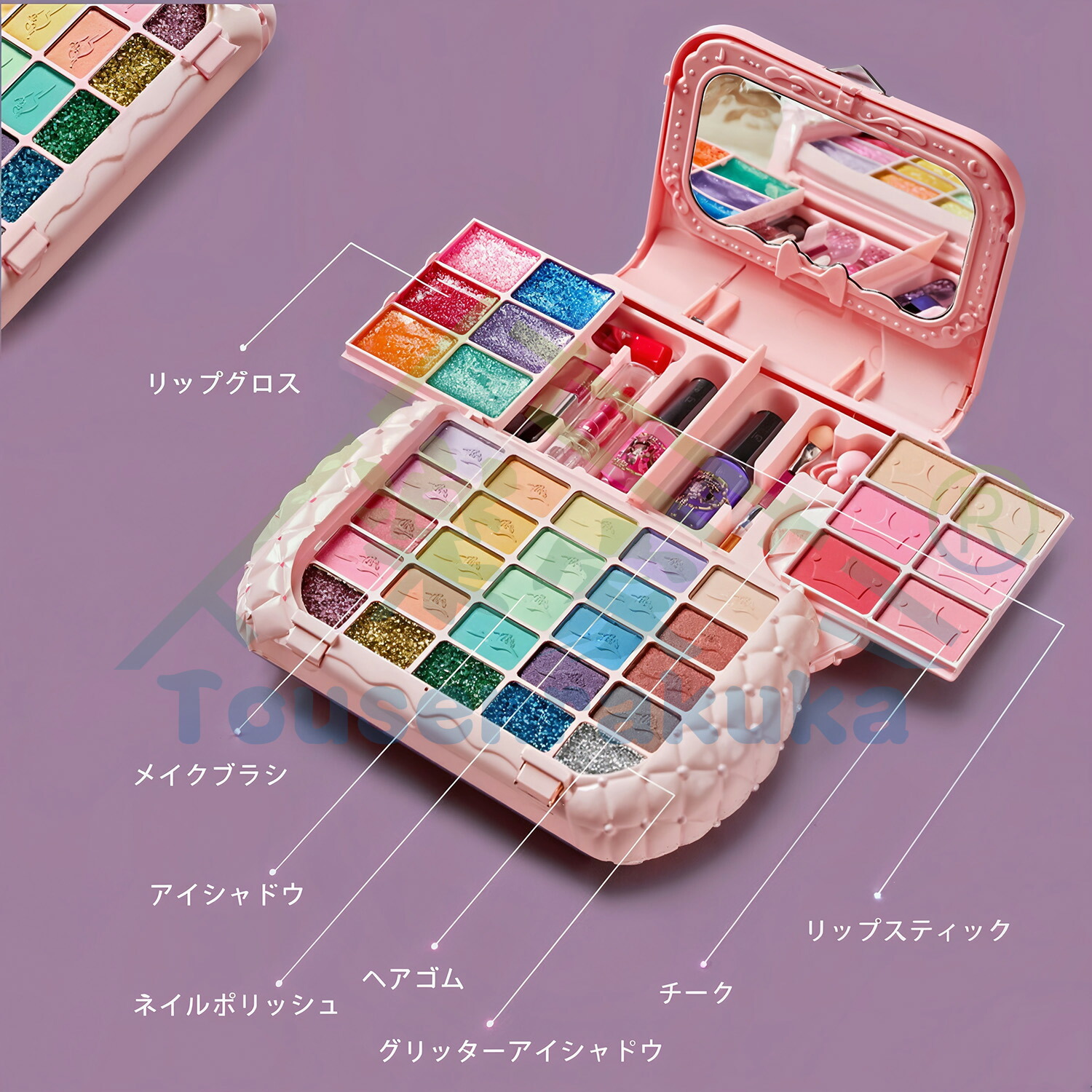 楽天市場】即納 メイクおもちゃ 子供用 メイクセット メイクボックス