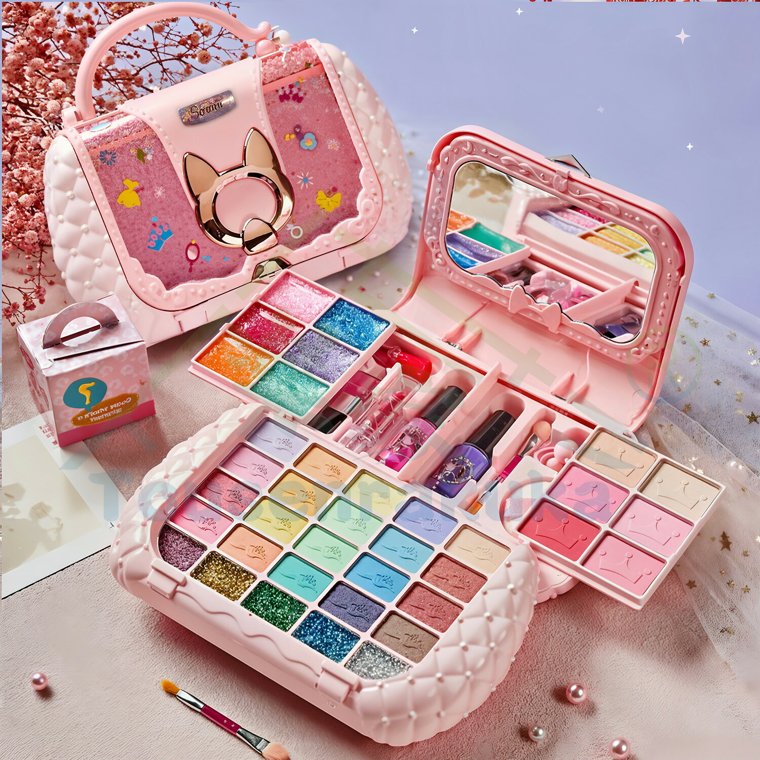 楽天市場】即納 メイクおもちゃ 子供用 メイクセット メイクボックス