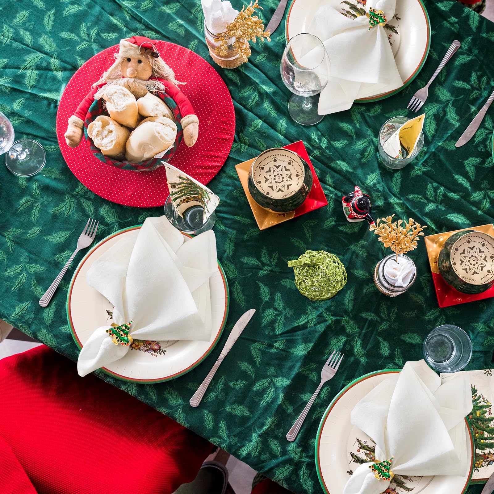 楽天市場】ナプキンリング クリスマス テーブル飾り 6個セット ツリー