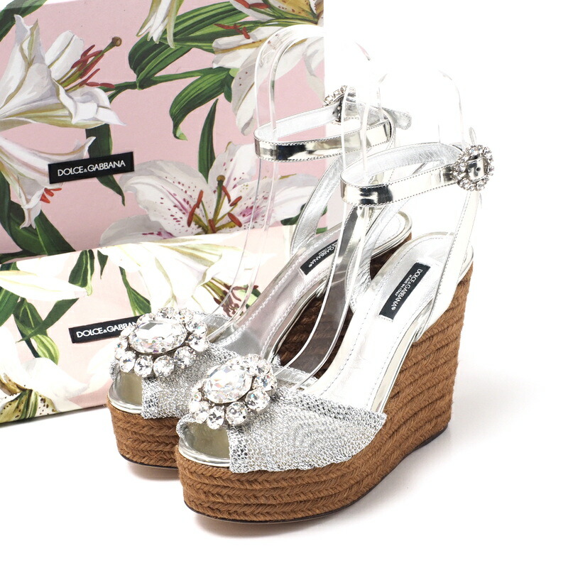 Dolce & Gabbana ホワイト ビジューサンダル 楽天市場】ビジュー