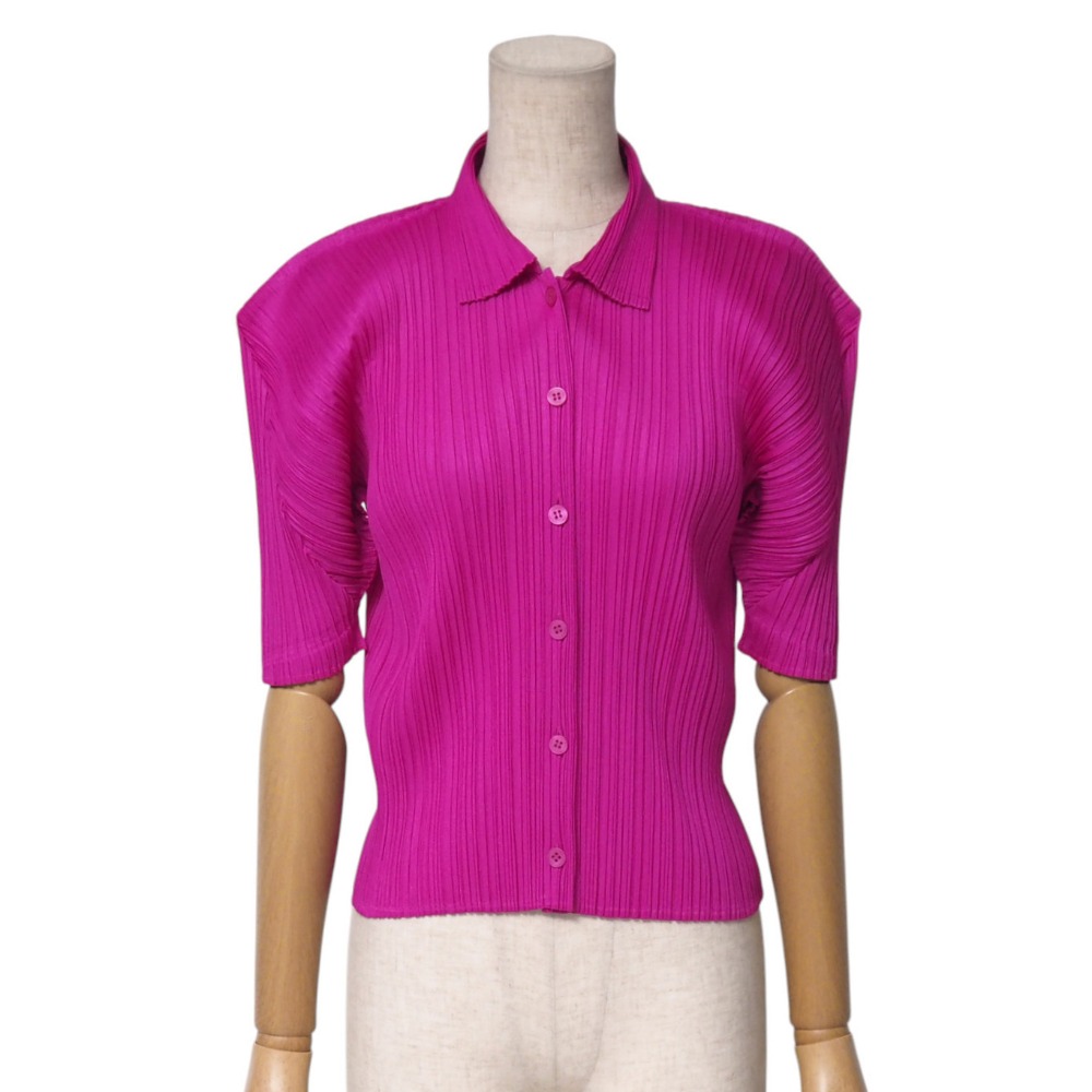 楽天市場】プリーツプリーズ シャツ（カラーピンク）（シャツ