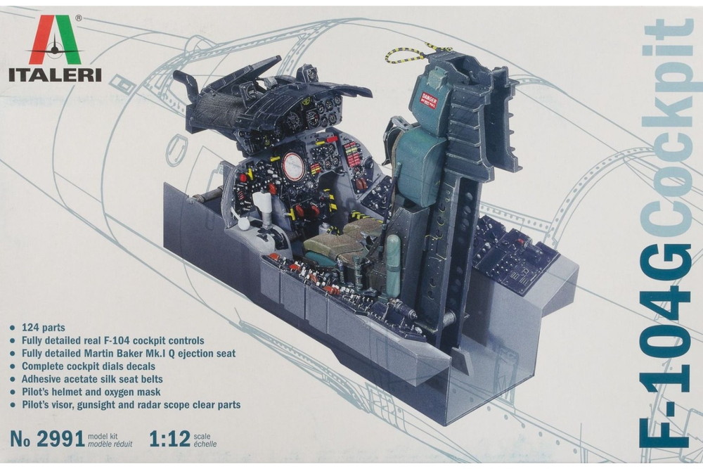 楽天市場】F-104G コックピット モデルキット/ ITALERI 1/12 模型