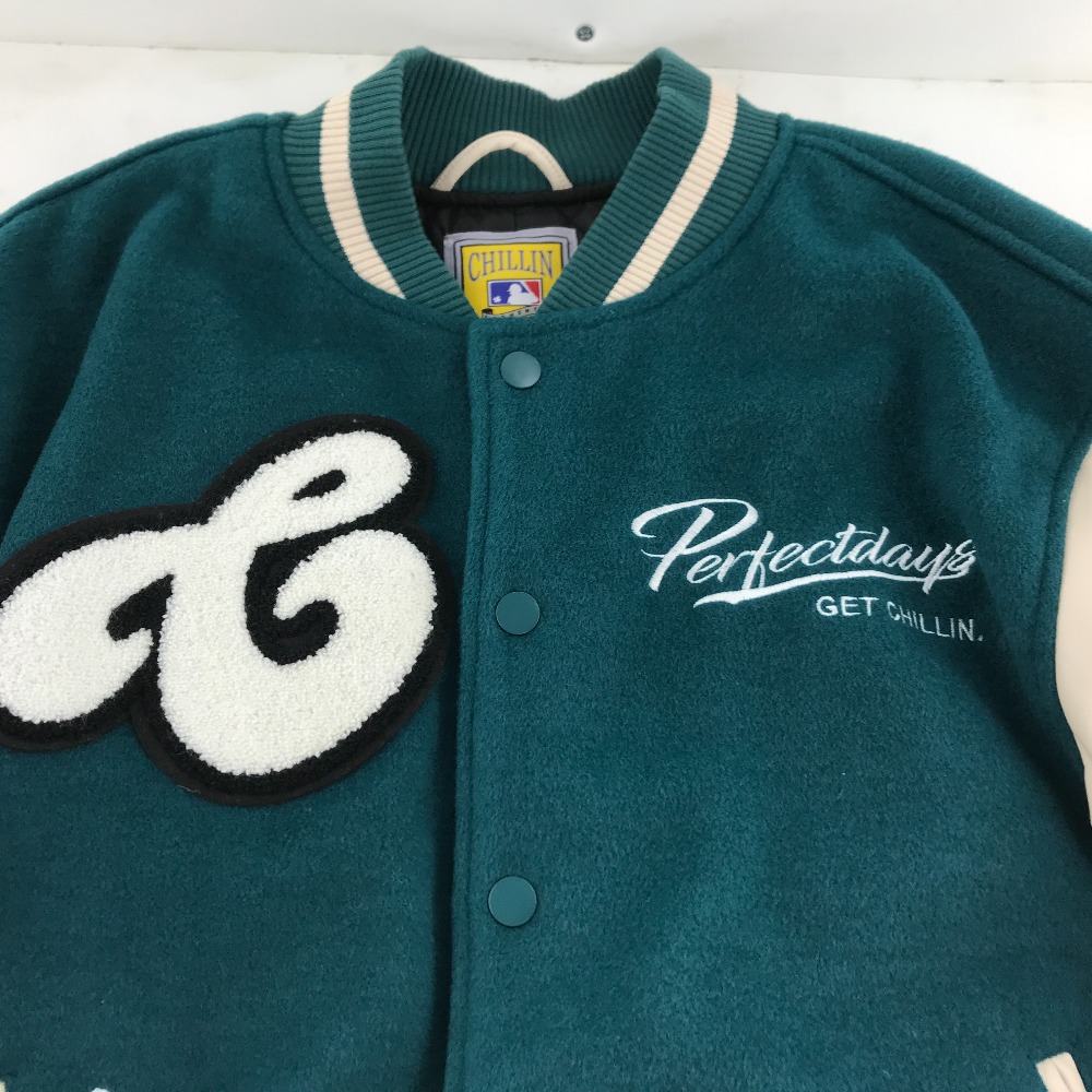 楽天市場】【中古】 CHILLIN CLASSICS チリン STADIUM JACKET グリーン