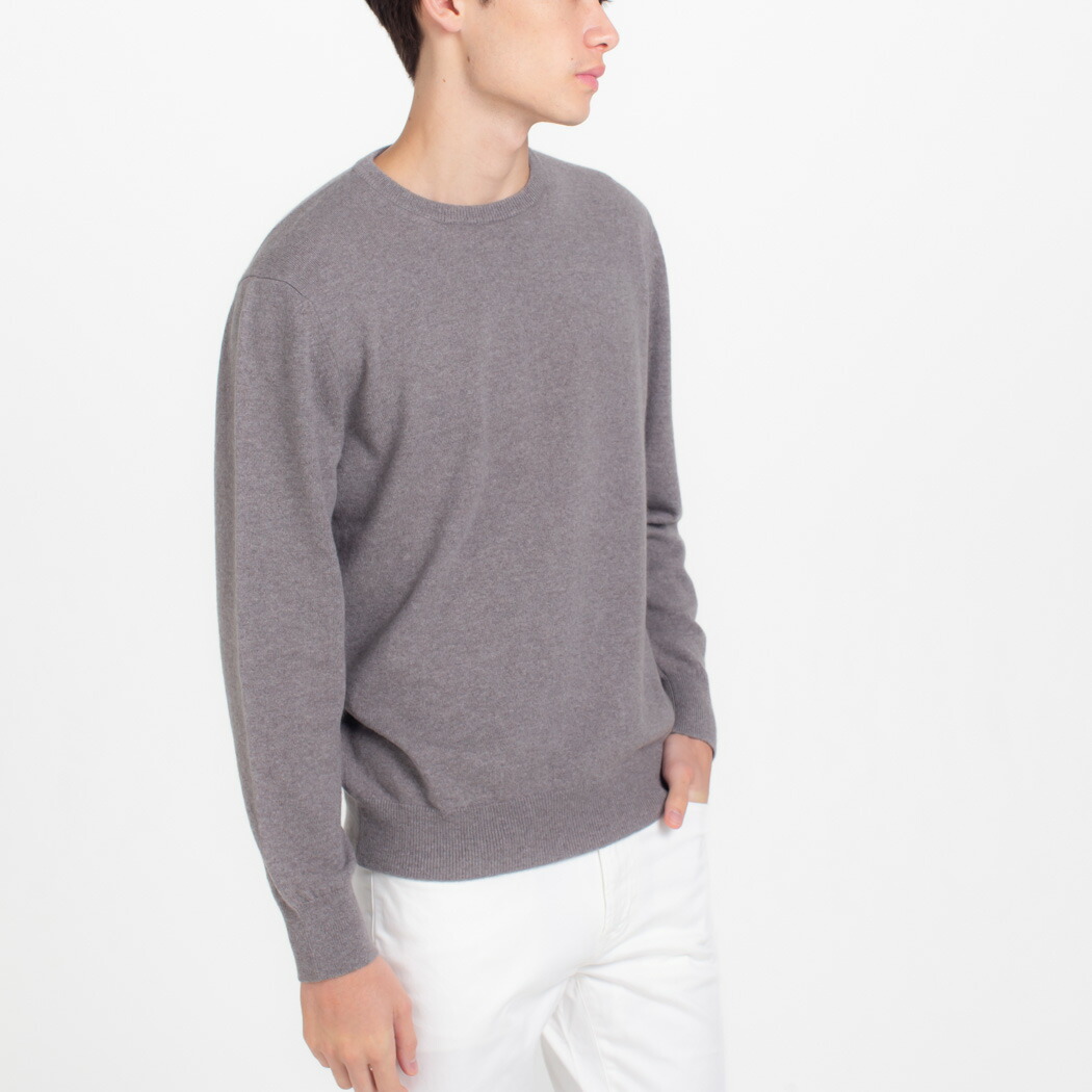 楽天市場】【UTO|メンズ】ベーシック クルーネック セーター カシミヤ