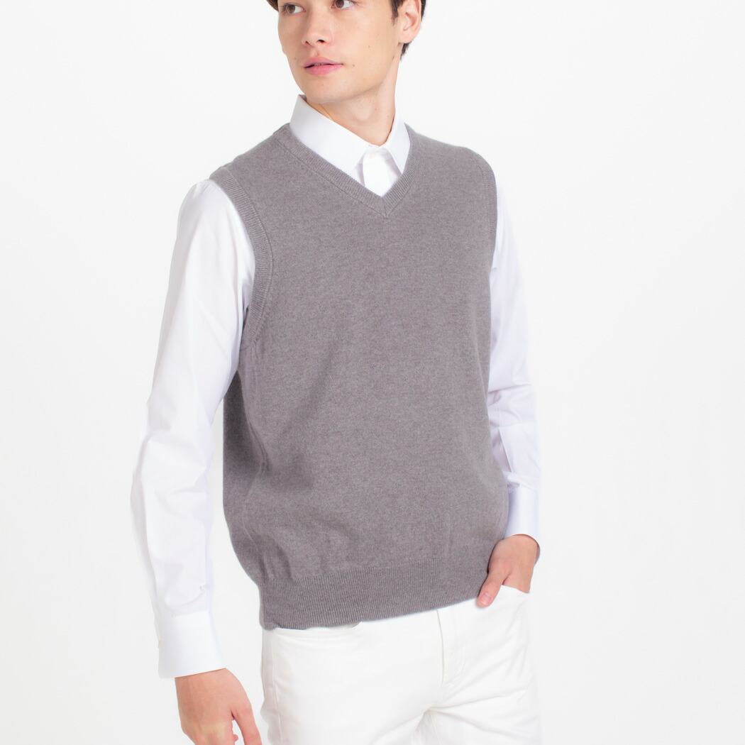 楽天市場】【UTO|メンズ】Vネック ベスト カシミヤ100% : UTOカシミヤ