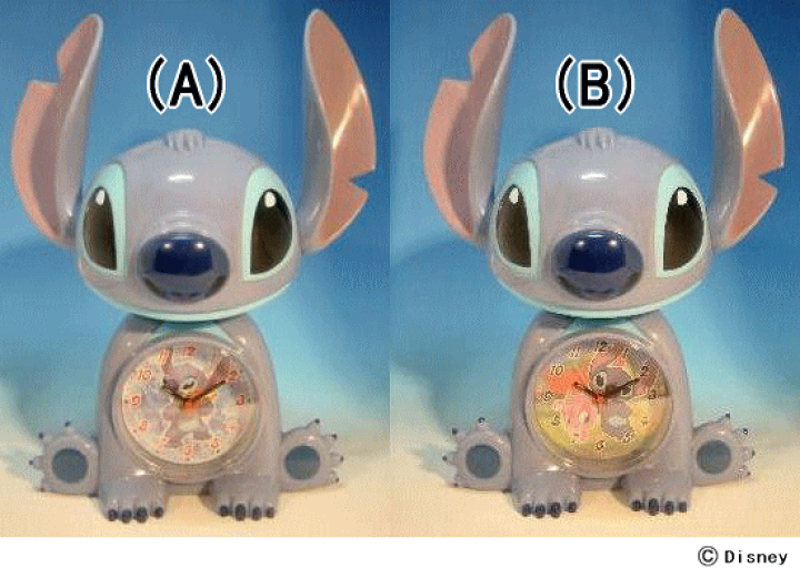 楽天市場】リロ＆スティッチ【時計】スティッチフィギュアクロック