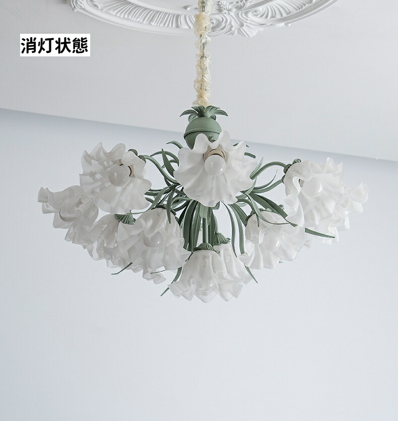 楽天市場】ダイニングルーム用吊り下げランプ スズランの花のデザイン