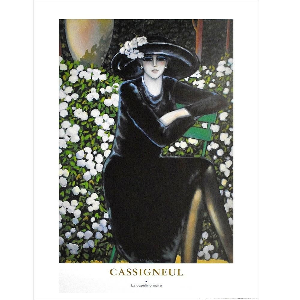 楽天市場】絵画 黒服の女 ジャン＝ピエール・カシニョール ポスター