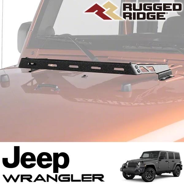 楽天市場】RUGGED RIDGE ボンネット用 ライトマウント ブラック 07-18y