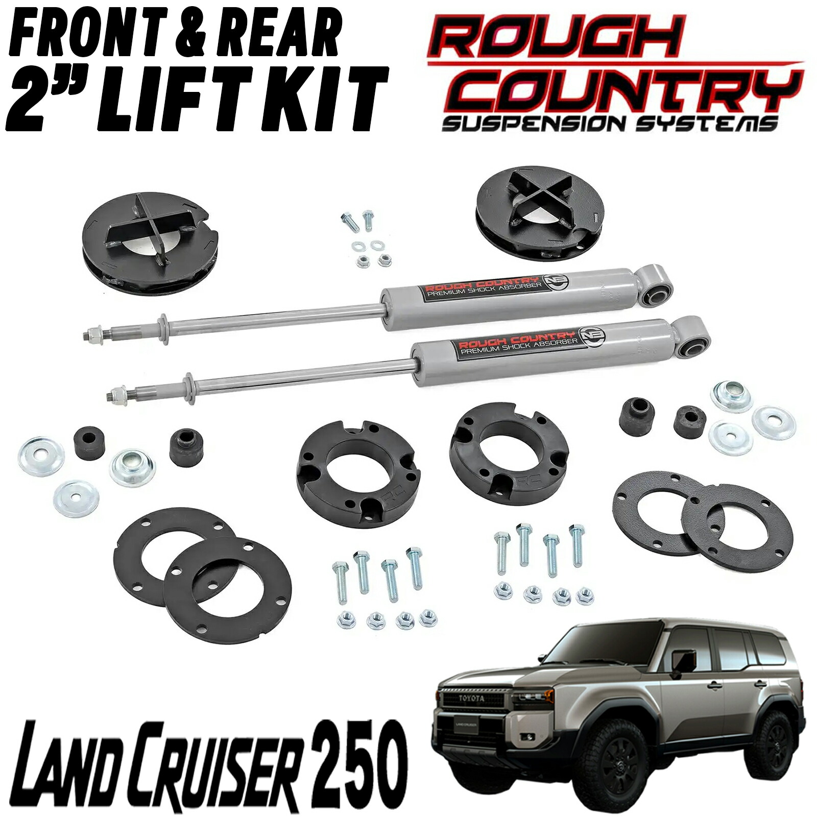 楽天市場】ROUGH COUNTRY (ラフカントリー) 2インチリフトアップキット