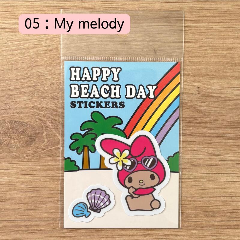 楽天市場】HELLOW KITTY ハローキティ ステッカーHAPPY BEACH DAY