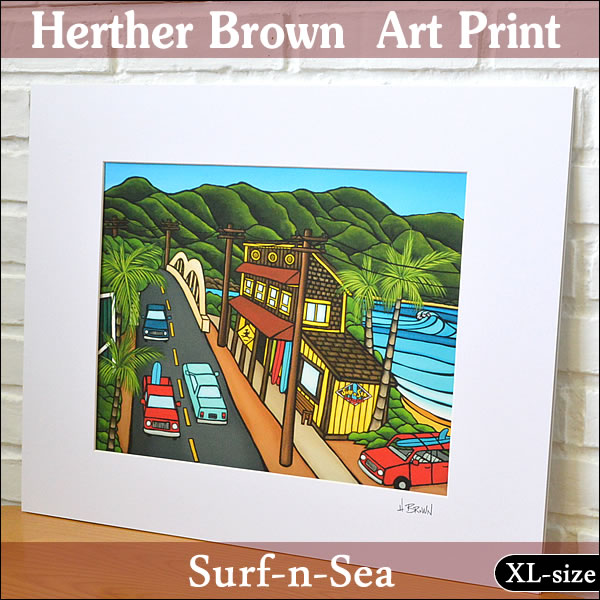 楽天市場】【ヘザーブラウン】【Heather Brown】ART PRINT XL SURF-N