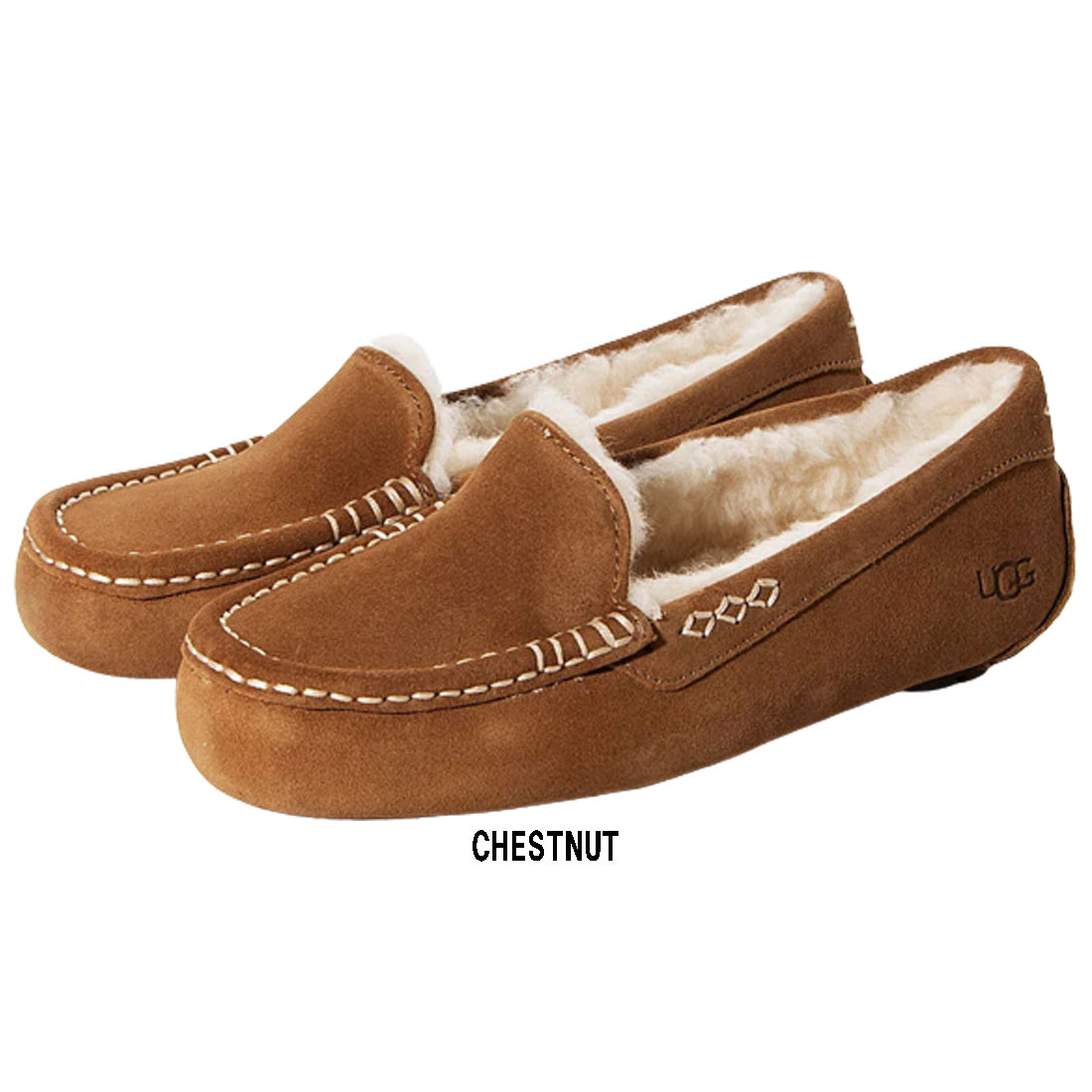 楽天市場】UGG(アグ)レディース アンスレー ワイド幅 モカシン