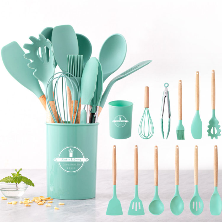 楽天市場】キッチンツール セット 収納 北欧風 シリコン製 調理器具
