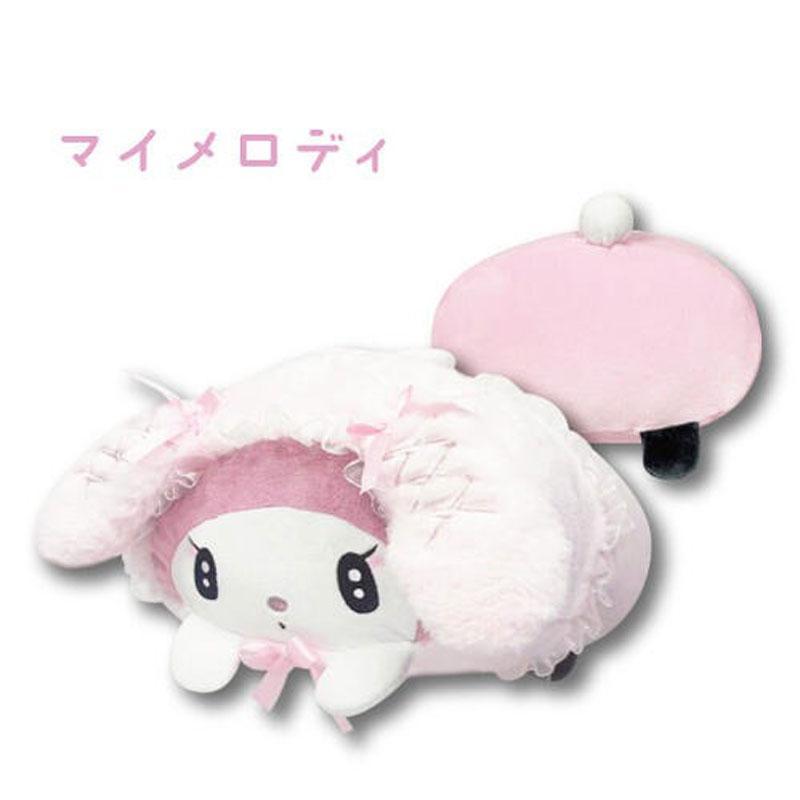 楽天市場】サンリオ マイメロディ 寝そべりクッション ふわふわケープ