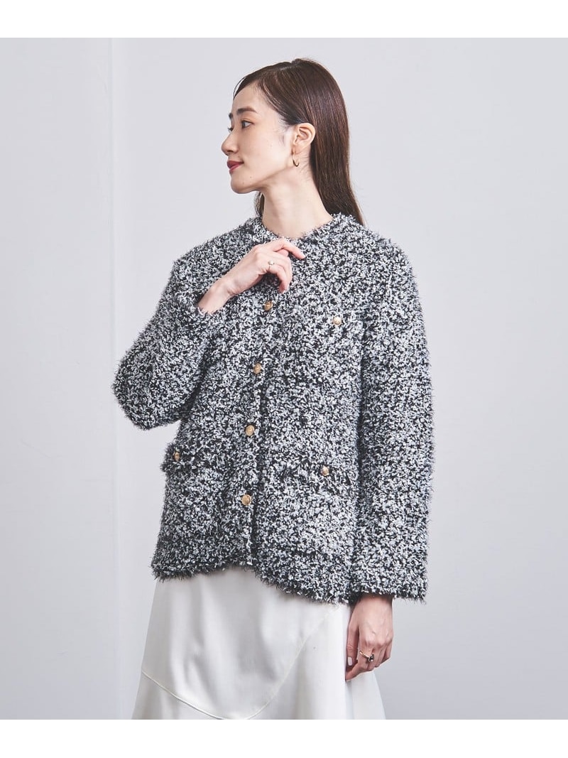 楽天市場】【SALE／70%OFF】ツイード メタルボタン カーディガン