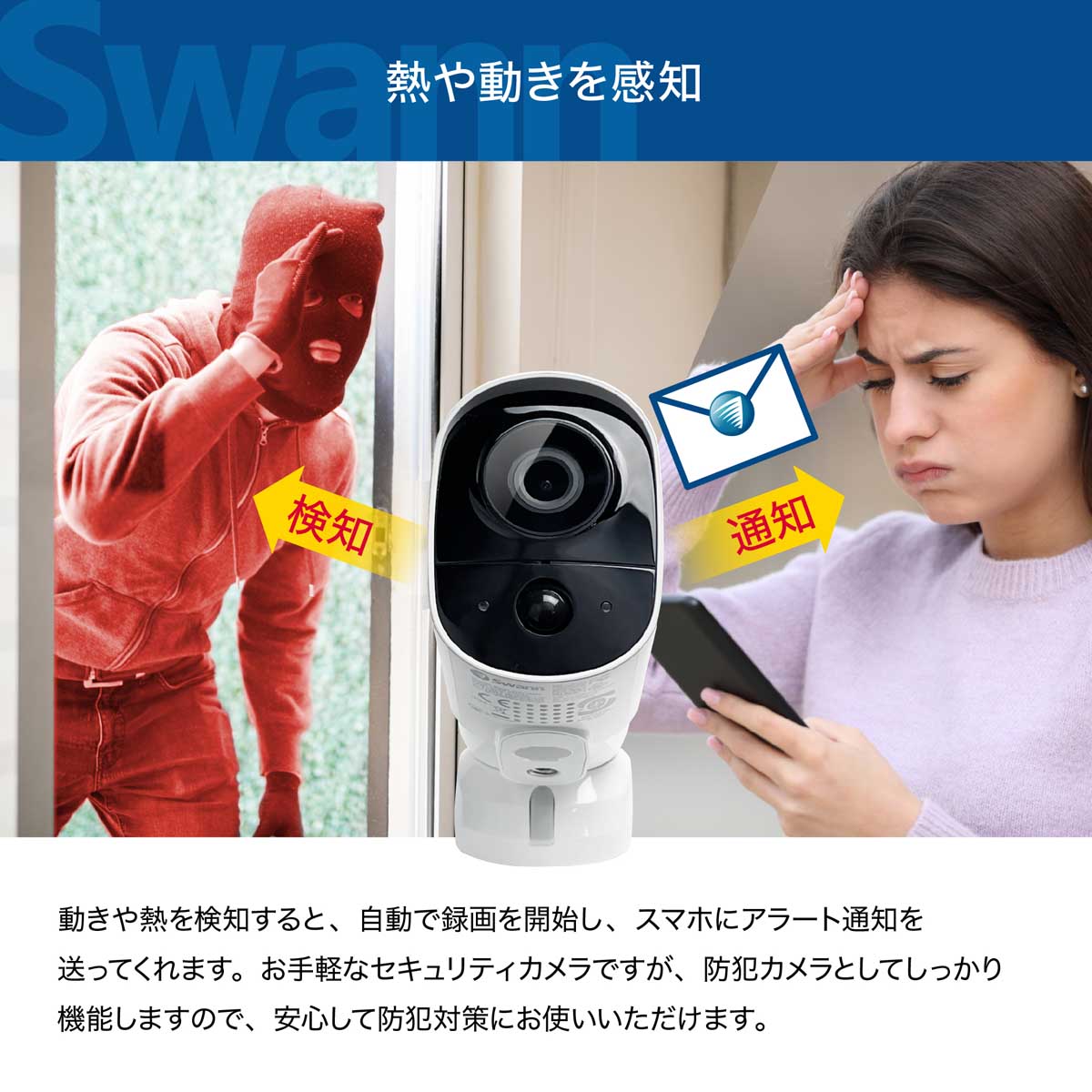 楽天市場】スワン セキュリティカメラ Swann Xtreem 1080P 32GB SD