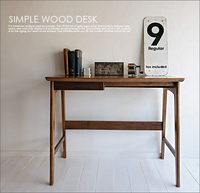 楽天市場】【送料無料】木製デスク/北欧レトロシャビーシンプル