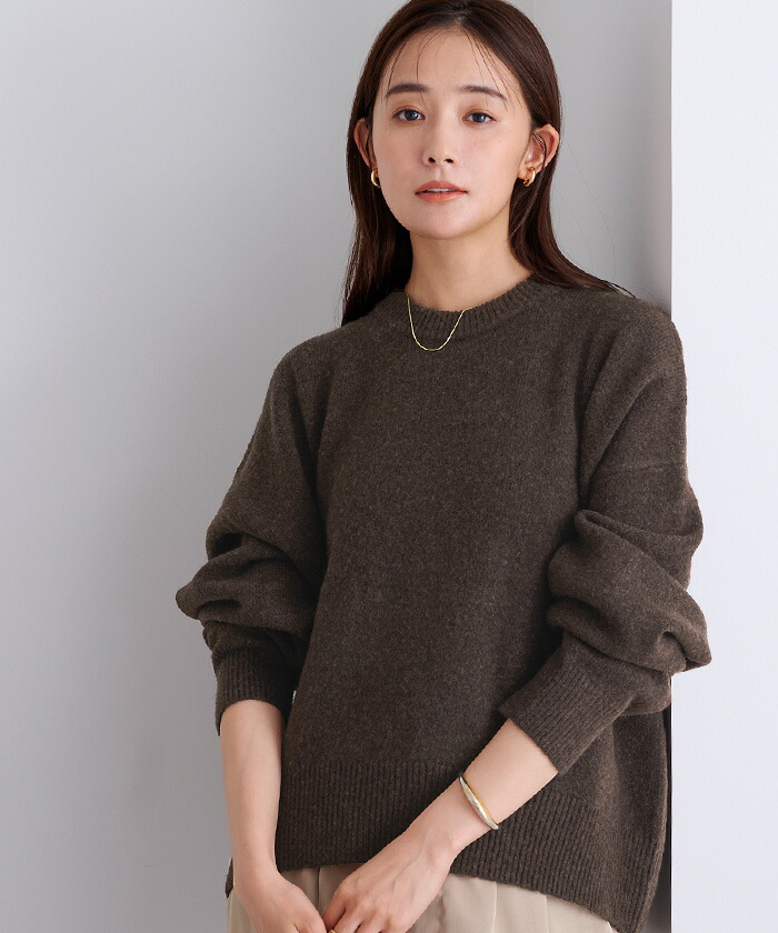 楽天市場】ヤクライククルーネックニット トップス レディース ニット