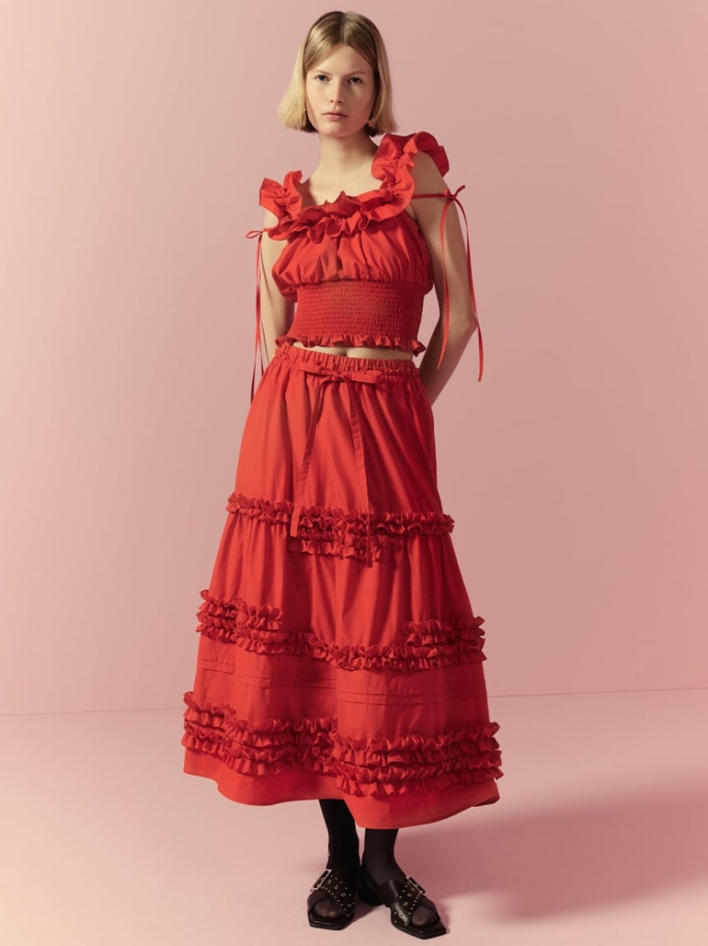 楽天市場】【SALE／40%OFF】2wayデコルテフリルトップス LILY BROWN