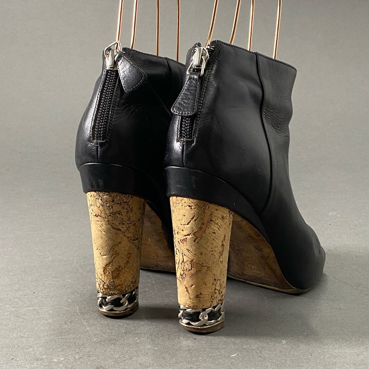 楽天市場】CHANEL シャネル ココマーク オープントゥ ショートブーツ