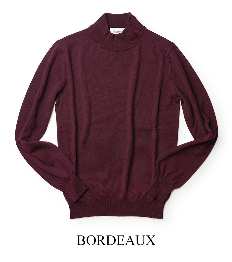 楽天市場】バフィー ニット モックネック ハイゲージ 14ゲージ メリノ