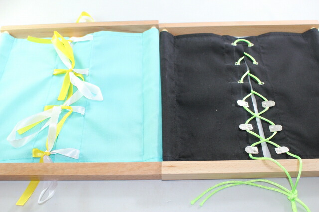 楽天市場】モンテッソーリ 着衣枠 12個セット ♪スタンド付き