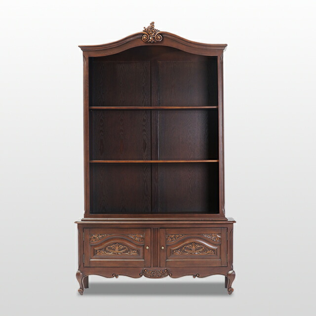 楽天市場】ロココ調家具 オープンブックケース キャビネット