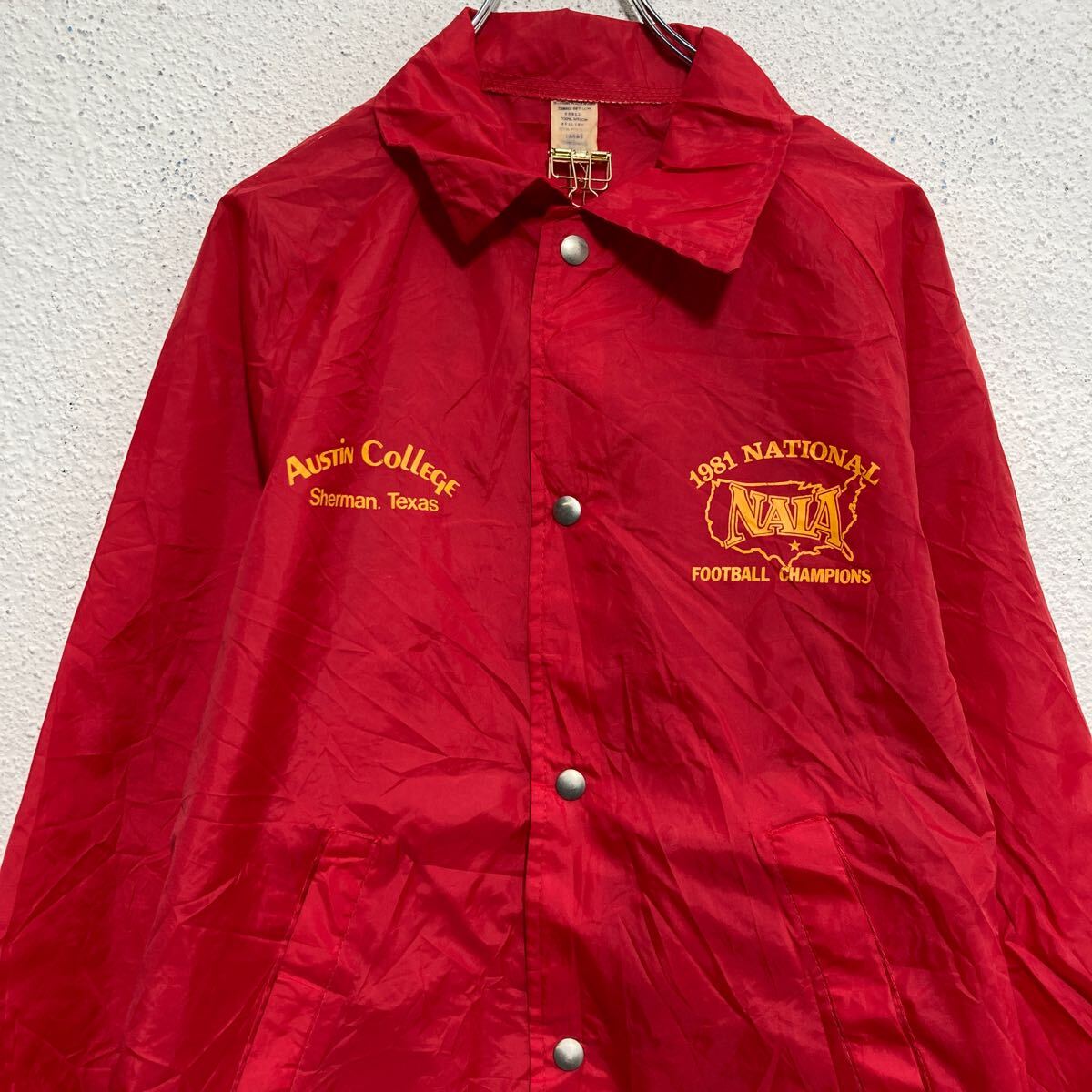 楽天市場】【中古】【古着】 ナイロン コーチ ジャケット L レッド