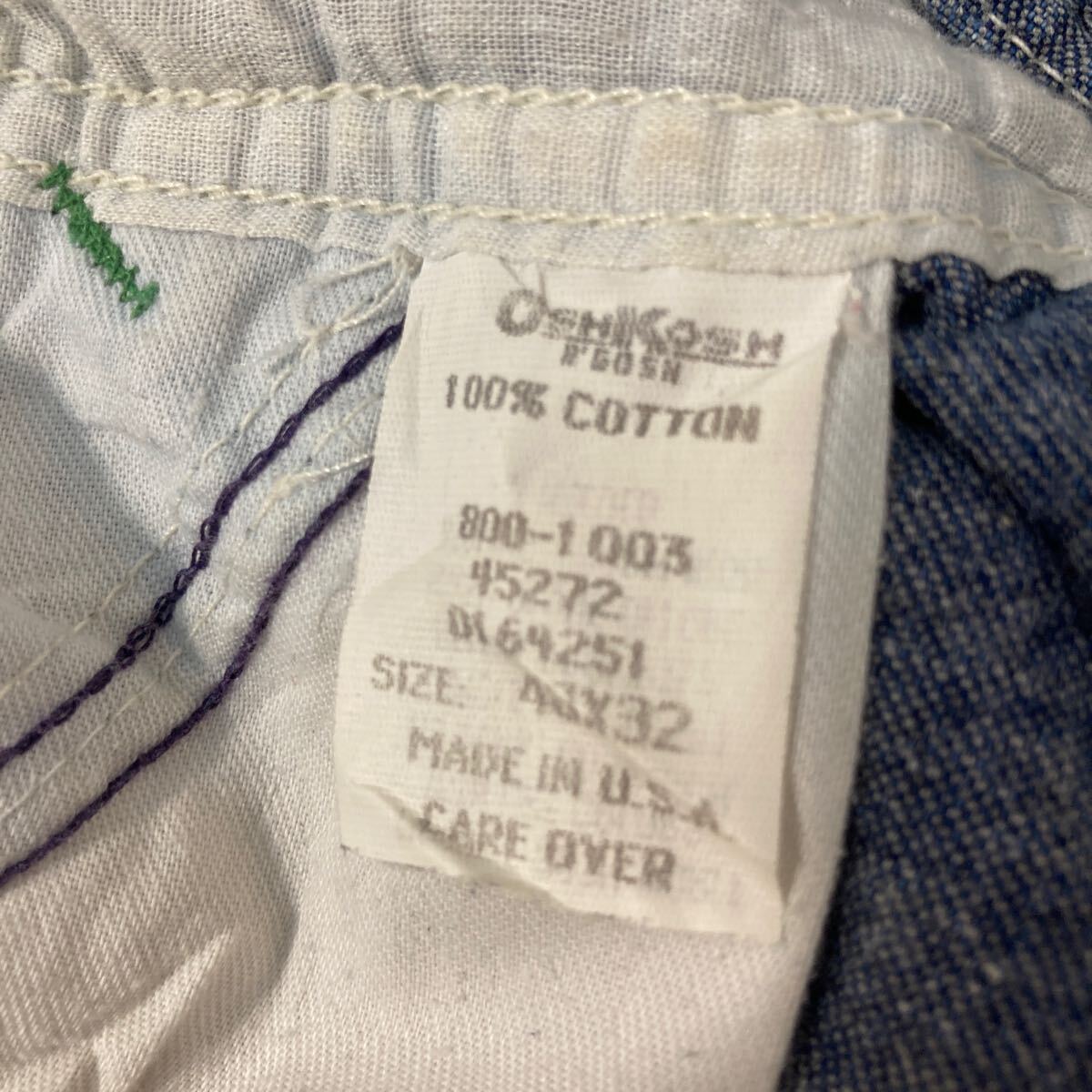 楽天市場】【中古】【古着】 OSHKOSH デニムオーバーオール W46